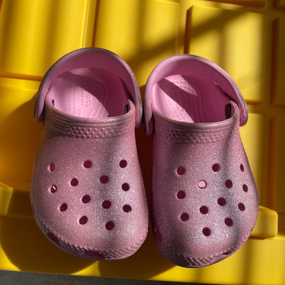 Toddler Girl Sparkle Crocs